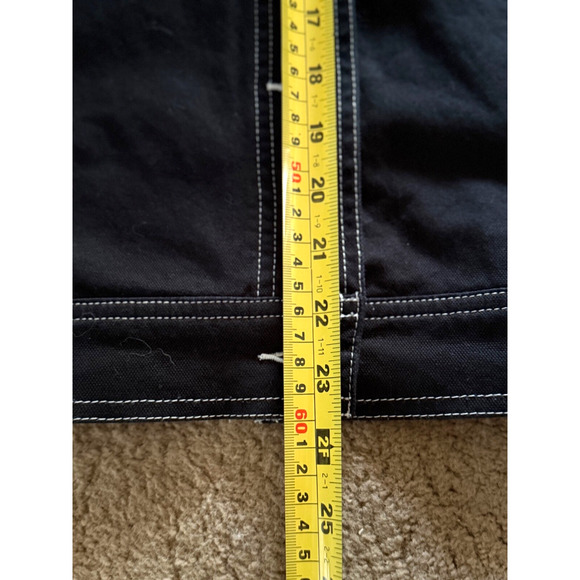 Vintage VANS Canvas Jacket Womens Black Medium Black with White Stitching EUC - Picture 5 of 8